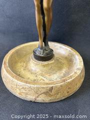 MaxSold Auction: Dramatic Nude Art Deco Lady Austrian Bronze Sculpture On Circular Marble Base 12" Tall - Toronto (Ontario, Canada) PARTNER MANAGED Reseller Online Auction - Railside Road