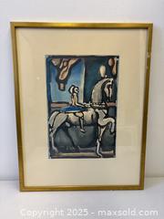 MaxSold Auction: Mid-Century Framed Georges Rouault "Little Equestrian" The Circus Of The Falling Star Fauvist Aquatint Etching - Toronto (Ontario, Canada) PARTNER MANAGED Reseller Online Auction - Railside Road
