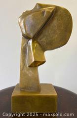 MaxSold Auction: Solid Bronze Modernist Art Deco Lady Head Sculpture Artist Signed Lilyan Schlein {B.1913}  - Toronto (Ontario, Canada) PARTNER MANAGED Reseller Online Auction - Railside Road