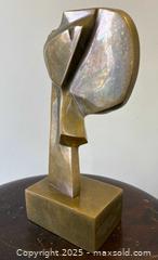 MaxSold Auction: Solid Bronze Modernist Art Deco Lady Head Sculpture Artist Signed Lilyan Schlein {B.1913}  - Toronto (Ontario, Canada) PARTNER MANAGED Reseller Online Auction - Railside Road