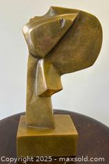 MaxSold Auction: Solid Bronze Modernist Art Deco Lady Head Sculpture Artist Signed Lilyan Schlein {B.1913}  - Toronto (Ontario, Canada) PARTNER MANAGED Reseller Online Auction - Railside Road