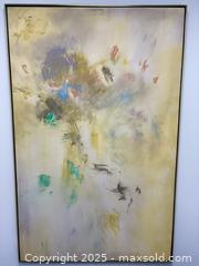 MaxSold Auction: Very Large "Musique" 1982 Acrylic Painting On Canvas Artist Signed Judy Singer 67" Tall - Toronto (Ontario, Canada) PARTNER MANAGED Reseller Online Auction - Railside Road