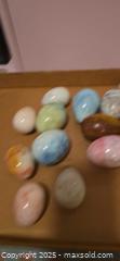 MaxSold Auction: Lot of 11–20 Polished Decorative Egg-Shaped Stones - San Jose (California, USA) SELLER MANAGED Downsizing Online Auction - Paladin Drive