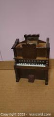 MaxSold Auction: Miniature Wooden Pump Organ Music Box, Dark Brown - San Jose (California, USA) SELLER MANAGED Downsizing Online Auction - Paladin Drive