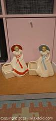 MaxSold Auction: Pair of Vintage Mid-Century Glazed Ceramic Lady Planters - San Jose (California, USA) SELLER MANAGED Downsizing Online Auction - Paladin Drive