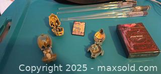 MaxSold Auction: Star Wars Lot: Bucket Hat, Sealed Playing Cards, Mini Pods &#38; Pin - San Jose (California, USA) SELLER MANAGED Downsizing Online Auction - Paladin Drive