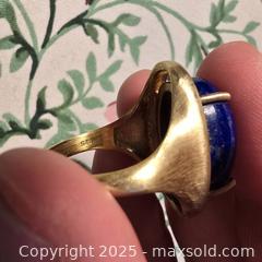 MaxSold Auction: Vintage sterling silver and lapis lazuli ring - San Jose (California, USA) SELLER MANAGED Downsizing Online Auction - Paladin Drive