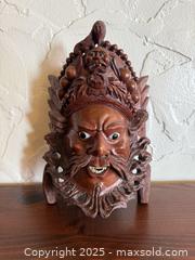 MaxSold Auction: Antique Hand-Carved Asian Emperor Mask – Vintage Rosewood Wall Art, Theatrical & Cultural Decor - San Francisco (California, USA) SELLER MANAGED Estate Sale Online Auction - Kenwood Way