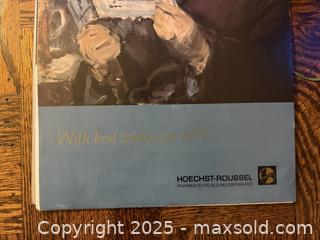 MaxSold Auction: Edouard Manet Woman Reading, Hoechst-Roussel Pharmaceuticals Vintage Advertising Calendar.  - San Francisco (California, USA) SELLER MANAGED Estate Sale Online Auction - Kenwood Way