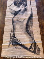 MaxSold Auction: HUGE Vintage Handmade Nude Figure Portrait Charcoal Wall Art by Karhitica - San Francisco (California, USA) SELLER MANAGED Estate Sale Online Auction - Kenwood Way