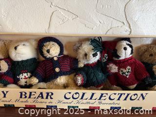 MaxSold Auction: HugFun Teddy Bear Collection in Hand Made in Knitted Sweaters - San Francisco (California, USA) SELLER MANAGED Estate Sale Online Auction - Kenwood Way