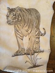 MaxSold Auction: Large Handmade Tiger Art #1 - San Francisco (California, USA) SELLER MANAGED Estate Sale Online Auction - Kenwood Way