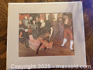 MaxSold Auction: Marcelle Lender Dancing in the Bolero in Chilperic (1895) by Henri de Toulouse-Lautrec, Vintage TOULOUSE "AT THE MOULIN ROUGE: THE DANCE - San Francisco (California, USA) SELLER MANAGED Estate Sale Online Auction - Kenwood Way