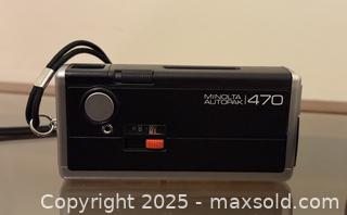 MaxSold Auction: Minolta Autopak 470 Film Camera w/ Case & Pocket Flash 110 - San Francisco (California, USA) SELLER MANAGED Estate Sale Online Auction - Kenwood Way