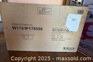 MaxSold Auction: NIB Marlowe Glass Top Coffee Table - San Francisco (California, USA) SELLER MANAGED Estate Sale Online Auction - Kenwood Way