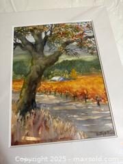 MaxSold Auction: Original Watercolor "November in the Valley" by Bethy Jo March - San Francisco (California, USA) SELLER MANAGED Estate Sale Online Auction - Kenwood Way
