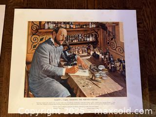 MaxSold Auction: Robert Thom Lithograph Prints, Titled "Conquerors of Disease," Originally Presented by Parke, Davis & Company.  - San Francisco (California, USA) SELLER MANAGED Estate Sale Online Auction - Kenwood Way