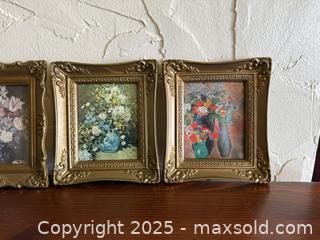 MaxSold Auction: Set of 4 Small Vintage Framed Floral Art #1 - San Francisco (California, USA) SELLER MANAGED Estate Sale Online Auction - Kenwood Way