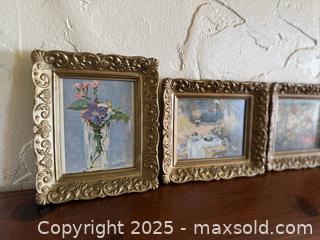 MaxSold Auction: Set of 4 Small Vintage Framed Floral Art #2 - San Francisco (California, USA) SELLER MANAGED Estate Sale Online Auction - Kenwood Way