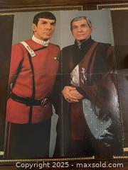 MaxSold Auction: Star Trek Poster Ambassador Sarek and Mister Spock Mark Lenard Leonard Nimor Double Sided - San Francisco (California, USA) SELLER MANAGED Estate Sale Online Auction - Kenwood Way