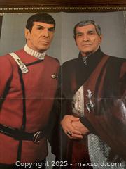 MaxSold Auction: Star Trek Poster Ambassador Sarek and Mister Spock Mark Lenard Leonard Nimor Double Sided - San Francisco (California, USA) SELLER MANAGED Estate Sale Online Auction - Kenwood Way