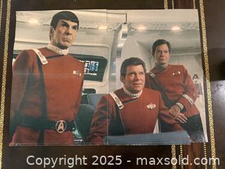 MaxSold Auction: Star Trek Poster Ambassador Sarek and Mister Spock Mark Lenard Leonard Nimor Double Sided - San Francisco (California, USA) SELLER MANAGED Estate Sale Online Auction - Kenwood Way