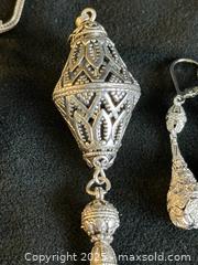 MaxSold Auction: Sterling Silver Bohemian Snake Chain Necklace Set - San Francisco (California, USA) SELLER MANAGED Estate Sale Online Auction - Kenwood Way