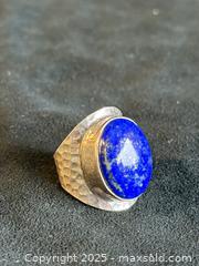 MaxSold Auction: Stunning Lapis and Sterling Silver Ring  - San Francisco (California, USA) SELLER MANAGED Estate Sale Online Auction - Kenwood Way