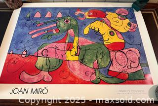 MaxSold Auction: Vintage 1966 Art Poster: Library of Congress, Ubu Roi by Joan Miro - San Francisco (California, USA) SELLER MANAGED Estate Sale Online Auction - Kenwood Way