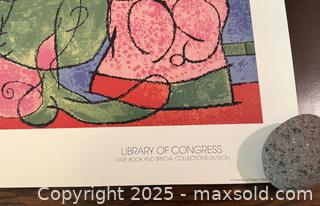 MaxSold Auction: Vintage 1966 Art Poster: Library of Congress, Ubu Roi by Joan Miro - San Francisco (California, USA) SELLER MANAGED Estate Sale Online Auction - Kenwood Way