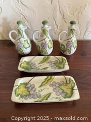 MaxSold Auction: Vintage Andrea By Sadek Wild Grapes Butter Dishes & Pitchers - San Francisco (California, USA) SELLER MANAGED Estate Sale Online Auction - Kenwood Way