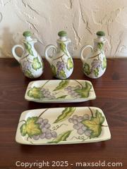 MaxSold Auction: Vintage Andrea By Sadek Wild Grapes Butter Dishes & Pitchers - San Francisco (California, USA) SELLER MANAGED Estate Sale Online Auction - Kenwood Way