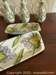 MaxSold Auction: Vintage Andrea By Sadek Wild Grapes Butter Dishes & Pitchers - San Francisco (California, USA) SELLER MANAGED Estate Sale Online Auction - Kenwood Way