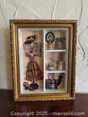 MaxSold Auction: Vintage Arister Gifts Gilded Age Pink Fashion Accessories Ornate Gold Framed Art Shadow Box - San Francisco (California, USA) SELLER MANAGED Estate Sale Online Auction - Kenwood Way
