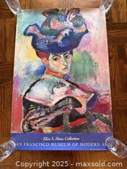 MaxSold Auction: Vintage Art Poster: Femme au chapeau by Henri Matisse for The San Francisco Museum of Modern Art SFMOMA: Elise S. Haas Collection - San Francisco (California, USA) SELLER MANAGED Estate Sale Online Auction - Kenwood Way