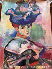 MaxSold Auction: Vintage Art Poster: Femme au chapeau by Henri Matisse for The San Francisco Museum of Modern Art SFMOMA: Elise S. Haas Collection - San Francisco (California, USA) SELLER MANAGED Estate Sale Online Auction - Kenwood Way