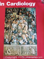 MaxSold Auction: Vintage Art Poster: Milestones in Cardiology for Boehringer Ingelheim  - San Francisco (California, USA) SELLER MANAGED Estate Sale Online Auction - Kenwood Way