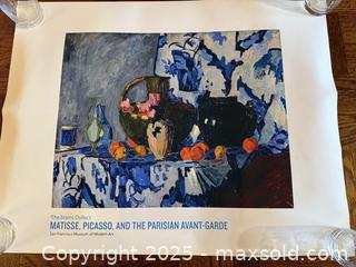 MaxSold Auction: Vintage Art Poster: The Steins Collect Matisse, Picasso, and the Parisian Avant-Garde for The San Francisco Museum of Modern Art SFMOMA - San Francisco (California, USA) SELLER MANAGED Estate Sale Online Auction - Kenwood Way
