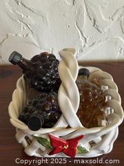 MaxSold Auction: Vintage Berardos Ceramic Basket & Grape Bottles - San Francisco (California, USA) SELLER MANAGED Estate Sale Online Auction - Kenwood Way
