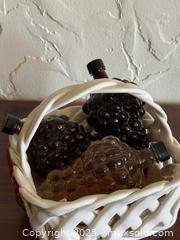 MaxSold Auction: Vintage Berardos Ceramic Basket & Grape Bottles - San Francisco (California, USA) SELLER MANAGED Estate Sale Online Auction - Kenwood Way