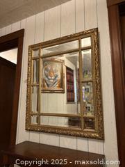 MaxSold Auction: Vintage Bombay Company Venetian Gold Carved Picture Window Hanging Console Wall Mirror - San Francisco (California, USA) SELLER MANAGED Estate Sale Online Auction - Kenwood Way