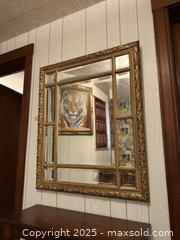 MaxSold Auction: Vintage Bombay Company Venetian Gold Carved Picture Window Hanging Console Wall Mirror - San Francisco (California, USA) SELLER MANAGED Estate Sale Online Auction - Kenwood Way