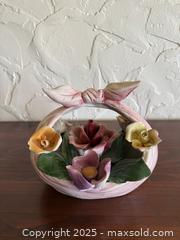 MaxSold Auction: Vintage Capodimonte Porcelain Flower Basket - San Francisco (California, USA) SELLER MANAGED Estate Sale Online Auction - Kenwood Way
