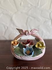 MaxSold Auction: Vintage Capodimonte Porcelain Flower Basket - San Francisco (California, USA) SELLER MANAGED Estate Sale Online Auction - Kenwood Way