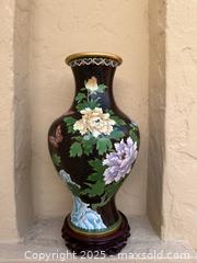 MaxSold Auction: Vintage Chinese Cloisonne Enamel Vase 1 of 2 - San Francisco (California, USA) SELLER MANAGED Estate Sale Online Auction - Kenwood Way