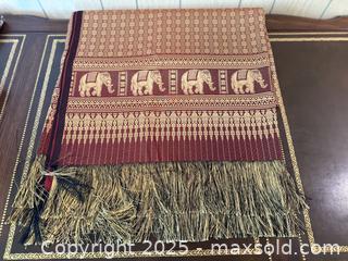 MaxSold Auction: Vintage Elephant Brocade Table Runner - San Francisco (California, USA) SELLER MANAGED Estate Sale Online Auction - Kenwood Way