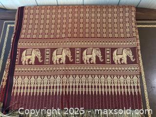 MaxSold Auction: Vintage Elephant Brocade Table Runner - San Francisco (California, USA) SELLER MANAGED Estate Sale Online Auction - Kenwood Way