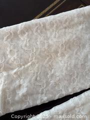 MaxSold Auction: Vintage Floral Sheer Lace Curtains Set of 4 - San Francisco (California, USA) SELLER MANAGED Estate Sale Online Auction - Kenwood Way