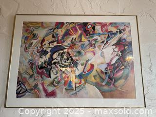 MaxSold Auction: Vintage Framed Art: Composition VII by Wassily Kandinsky - San Francisco (California, USA) SELLER MANAGED Estate Sale Online Auction - Kenwood Way