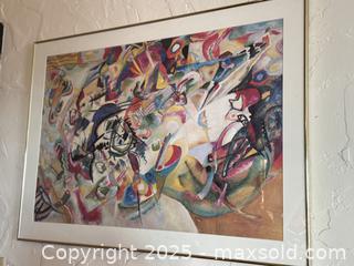 MaxSold Auction: Vintage Framed Art: Composition VII by Wassily Kandinsky - San Francisco (California, USA) SELLER MANAGED Estate Sale Online Auction - Kenwood Way